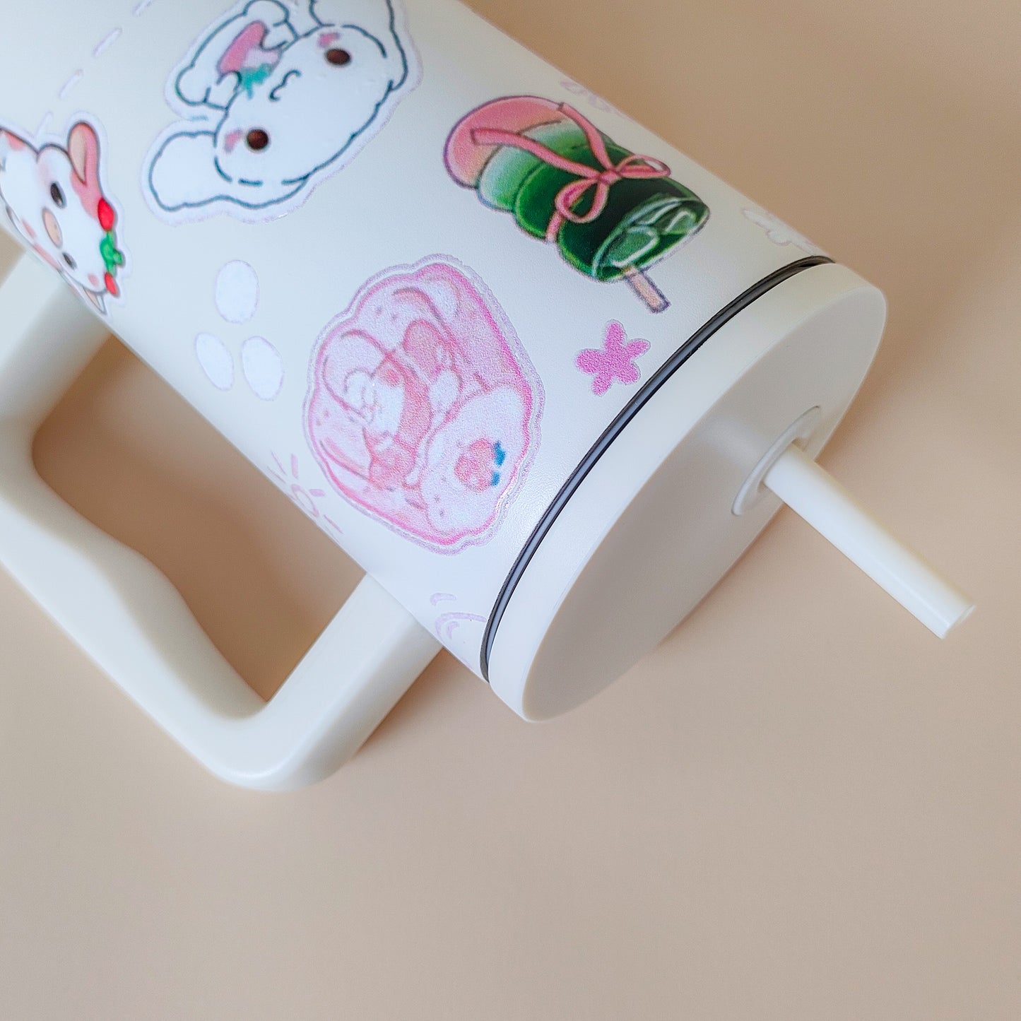 Cute Kawaii Sticker Tumbler