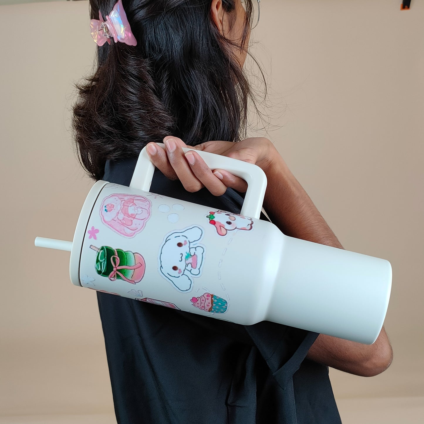 Cute Kawaii Sticker Tumbler