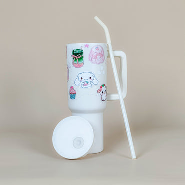 Cute Kawaii Sticker Tumbler