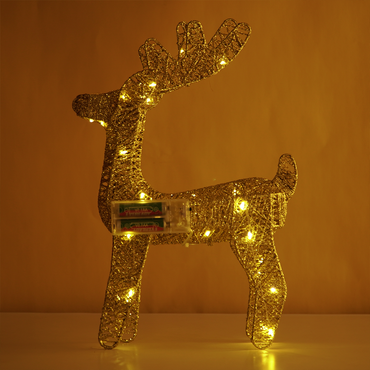 Golden Glitter Reindeer Christmas