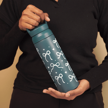 Green Flow Bow Tumbler- 500 ML - Memories InsiteGREEN FLOW BOW TUMBLER
