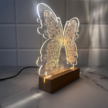Butterfly Glow 3D Desk Lamp – Grace in Every Light