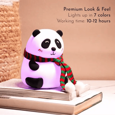 Cute Panda Silicon Night Lamp 7 Colour Changing Light - Memories InsiteSILICONE PANDA