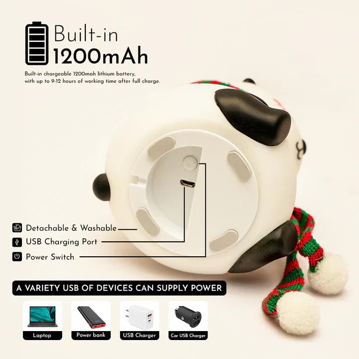 Cute Panda Silicon Night Lamp 7 Colour Changing Light - Memories InsiteSILICONE PANDA