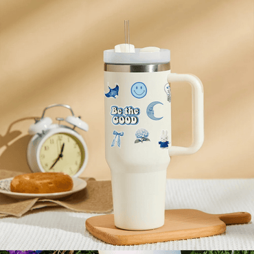 Sticker Splash Aqua Daydream Tumbler - Memories InsiteBLUE STCKER TUMBLER-WHITE STAN