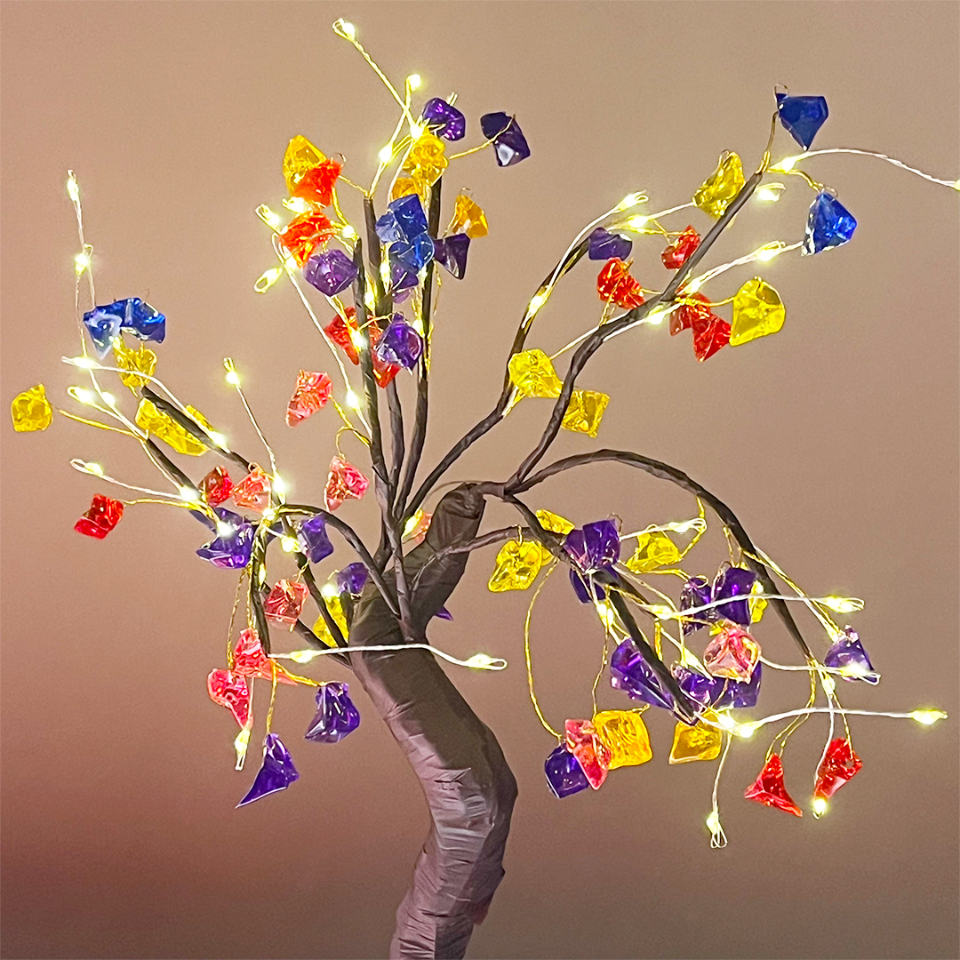 Memories Insite LED Bonsai Crystal Tree Light – 45 cm Decorative Night Lamp