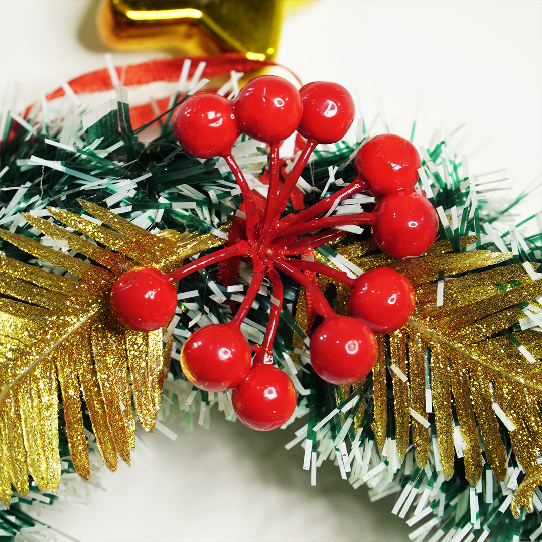 Elegant Christmas Decorative Wreath - Memories Insite