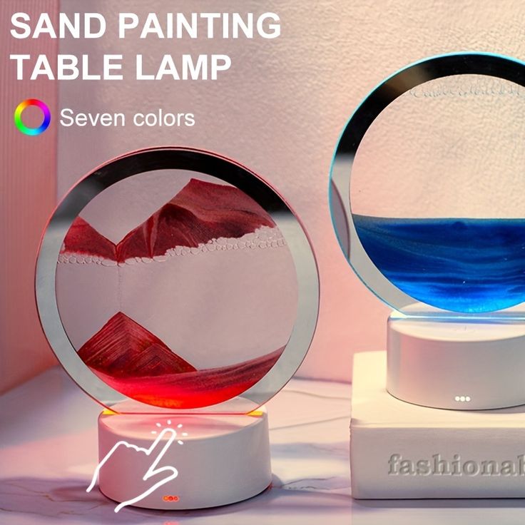 LED Sandart scascape for home decor , room decor and gifting picture 2