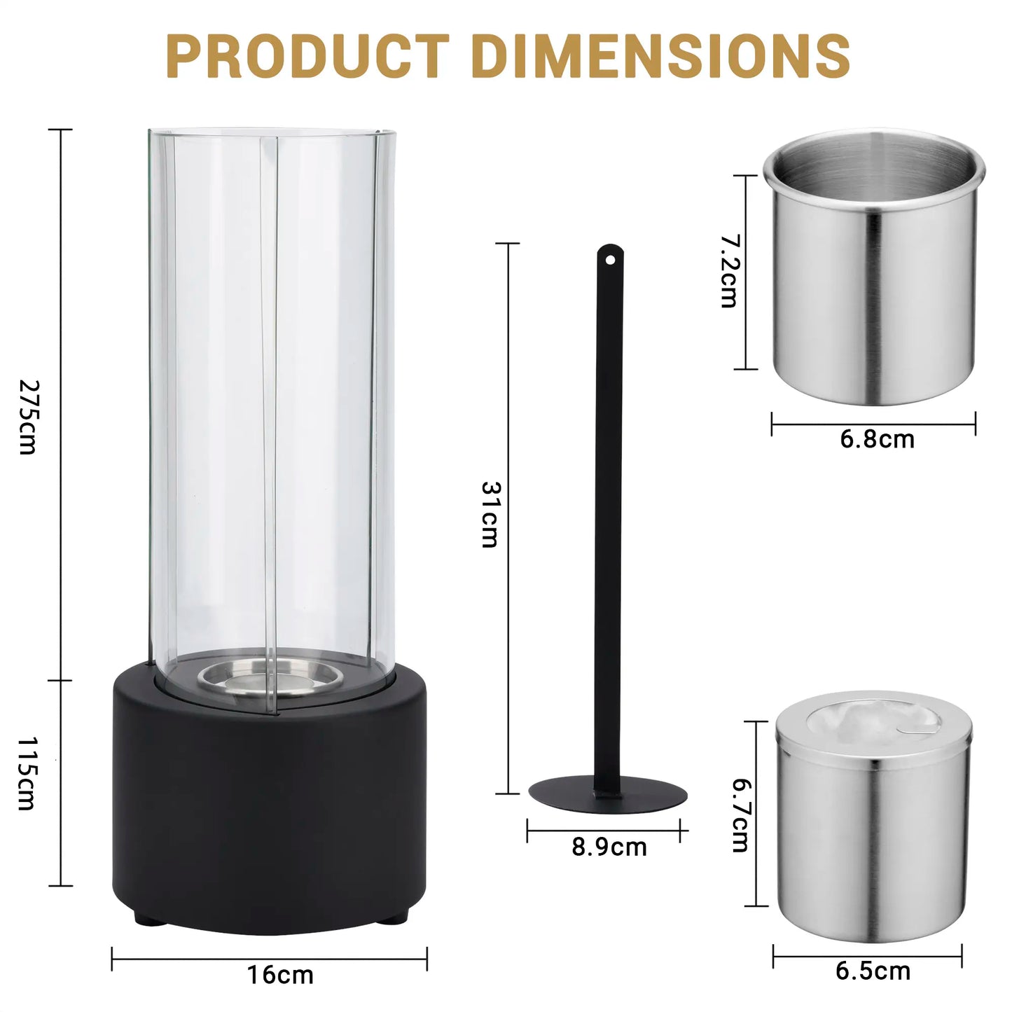 Spiral™ Tabletop Fireplace Lamp