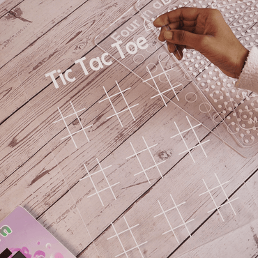 Reusable Tic Tac Toe Learning Board for Kids with pen box & Cleaning Cloth - Memories Insite
