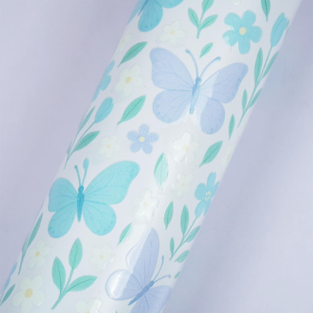Butterfly Print Stainless Steel Water Bottle