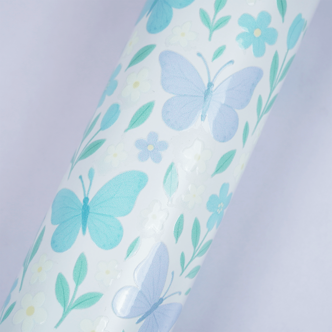 Butterfly Print Stainless Steel Water Bottle - Memories Insite