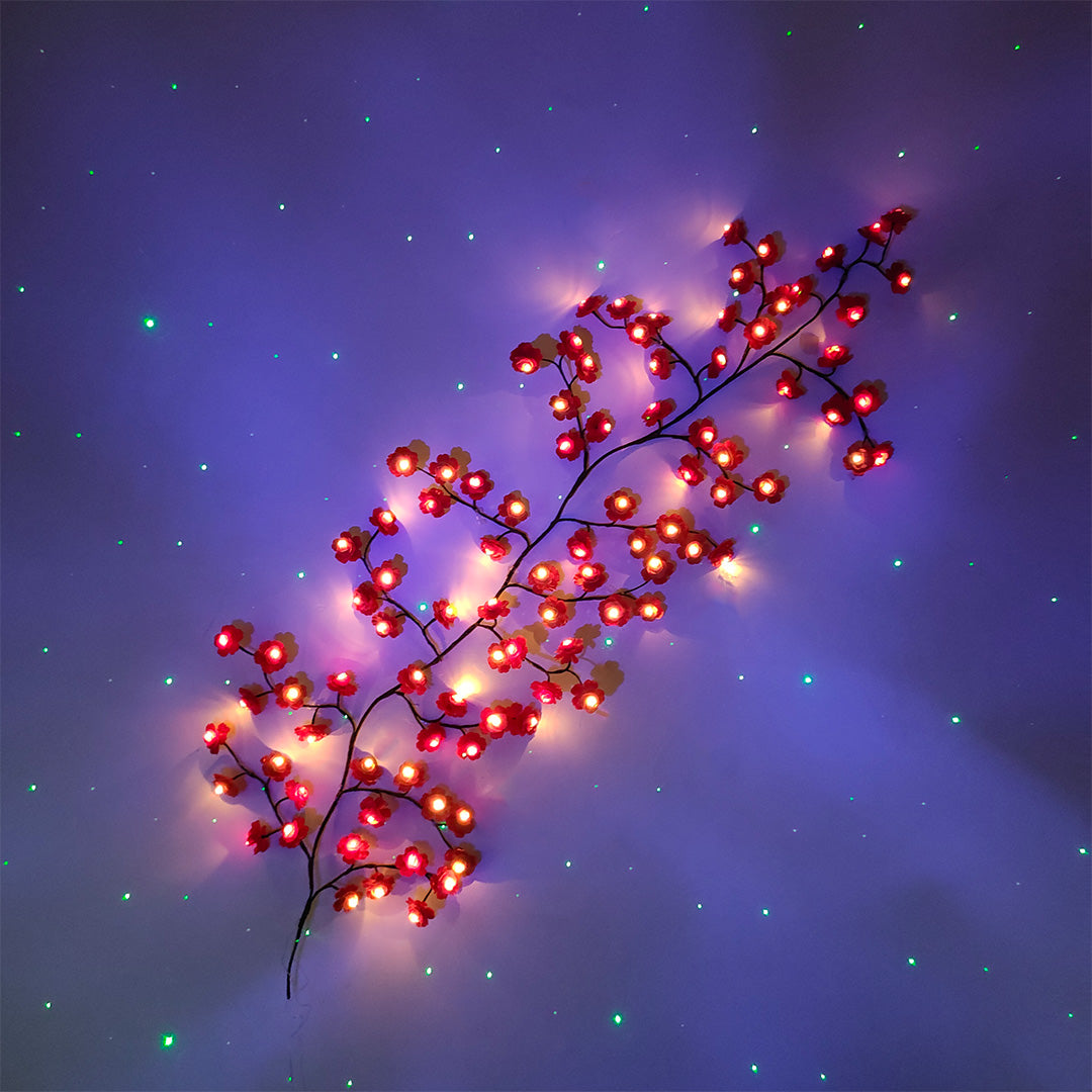 MEMORIES INSITE™ RED ROSE TREE BRANCH WALL LIGHT