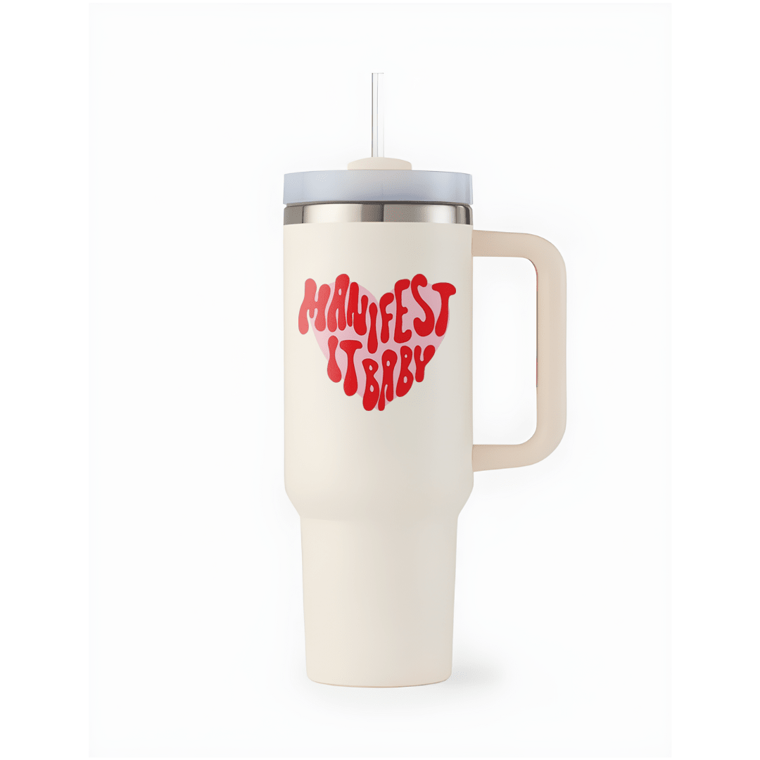 Manifest It Baby Tumbler - Memories InsiteMANIFEST IT TUMBLER-(WHITE)