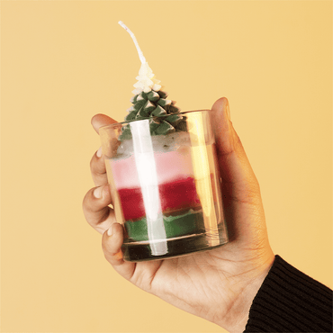 Christmas Tree Layered Candle - Memories Insite