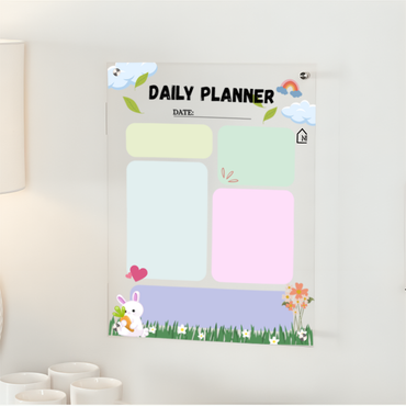 Acrylic Wall Task Planner – Reusable & Stylish Organizer for Home, Office & Kids