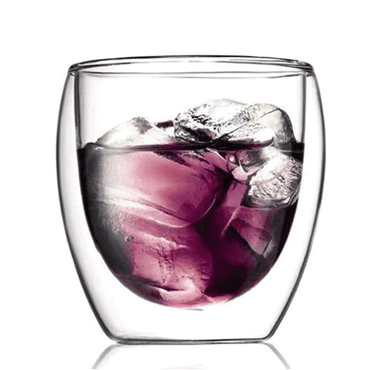 Double Walled Insulated Glass Cup for Tea Coffee 250 ml - Memories InsiteDOUBLE WALL GLASS