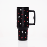 Cherry Daze 🍒 Leakproof Stainless Steel Tumbler in Black