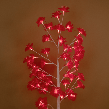 Warm Red Leaf Glow Lamp - Memories Insite