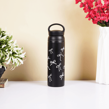 Midnight Elegance Bottle – 500 ML - Memories InsiteMIDNIGHT ELEGANCE WATER BOTTLE - BLACK