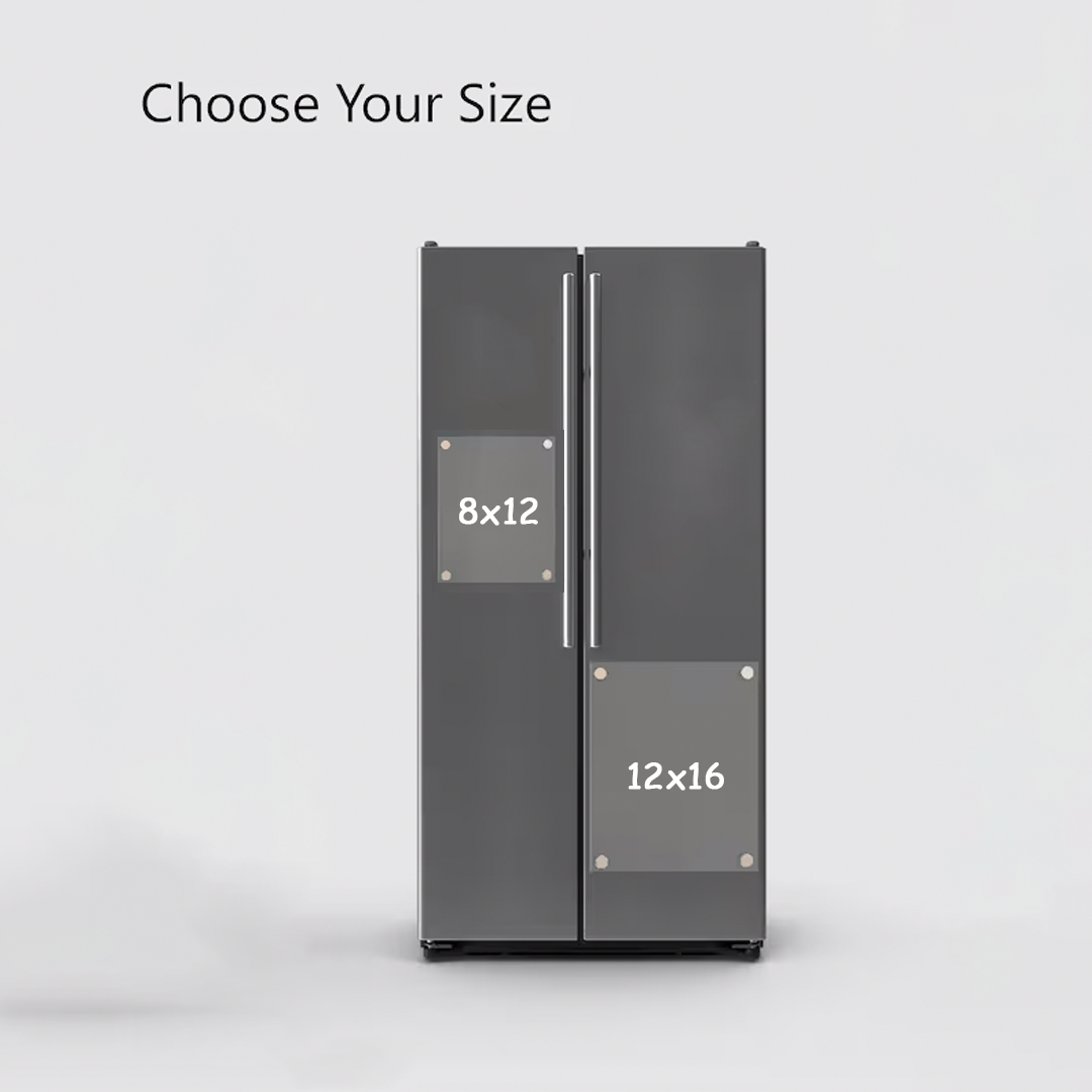 Premium Acrylic Weekly Fridge Planner & Grocery List Board