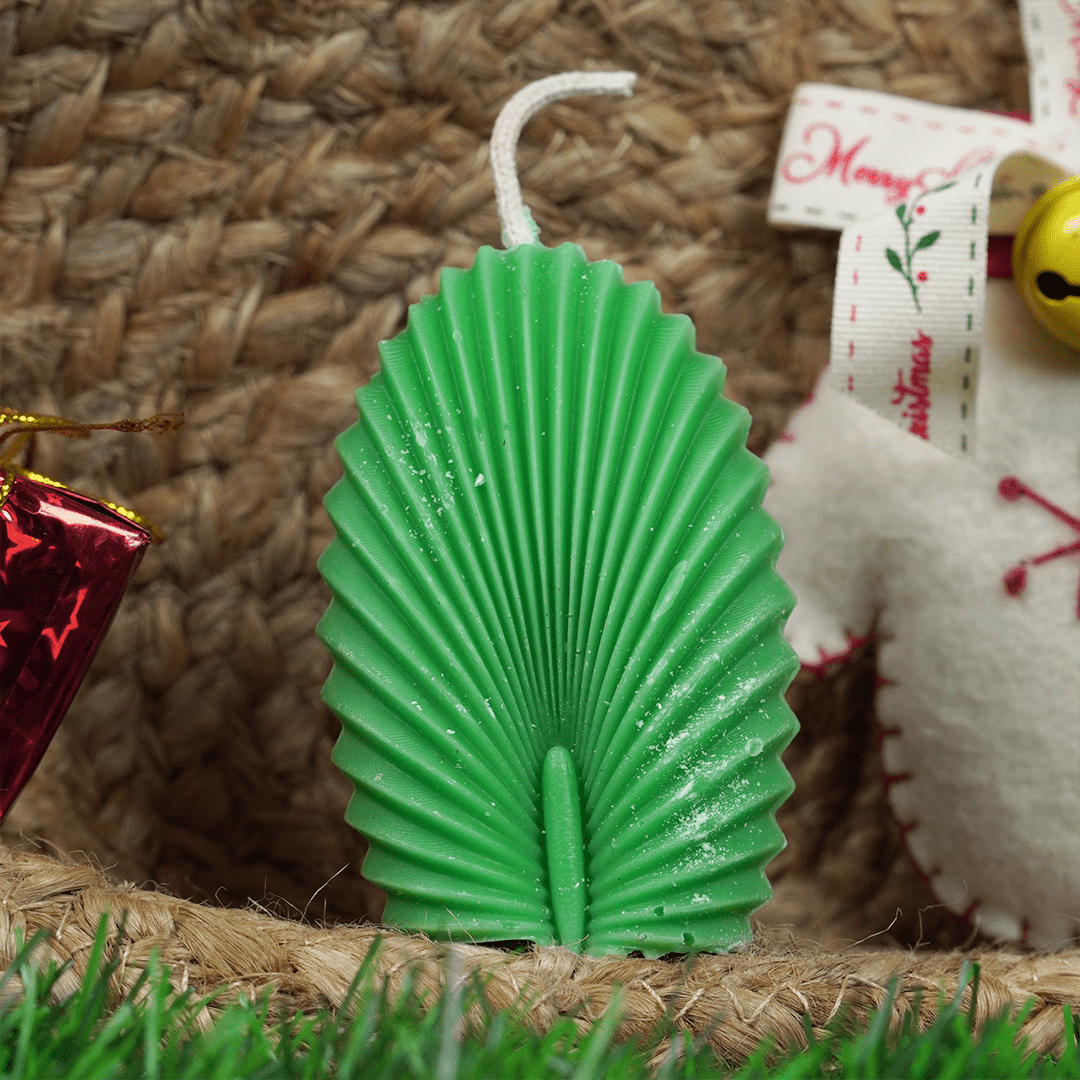 Set-2 Leaf Shape Decorative Candle - Memories Insite