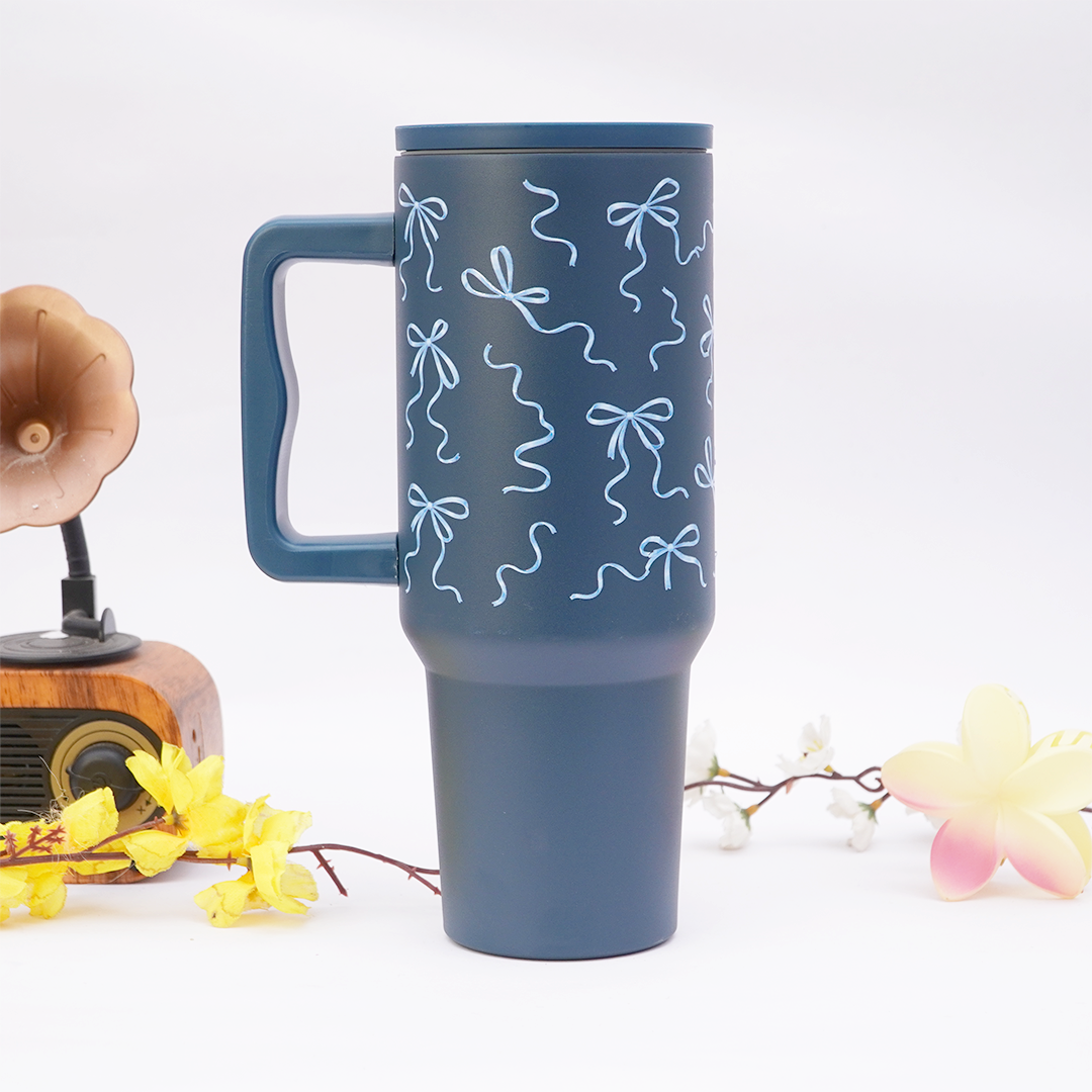 Blue Stainless Steel Tumbler