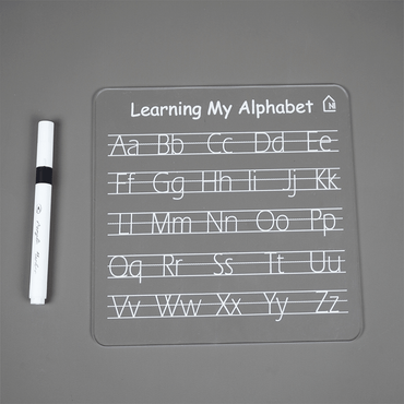 Reusable Alphabet Learning Writing Board for Kids with pen box & Cleaning Cloth - Memories Insite