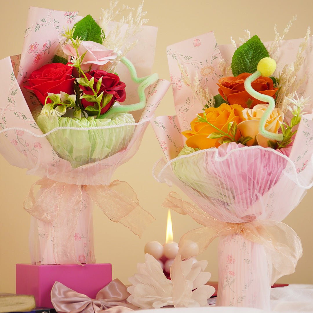 Handcrafted Artificial Rose Bouquet - Memories InsiteYELLOW ROSES