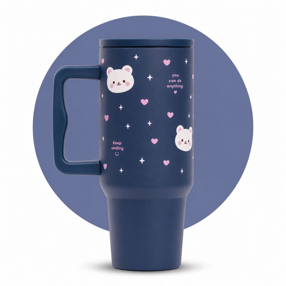 Cute Bear Tumbler with Handle