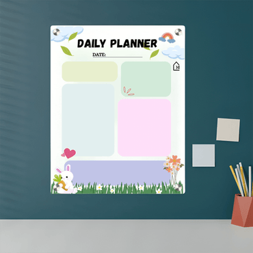 Acrylic Wall Task Milky Planner – Reusable & Stylish Organizer for Home, Office & Kids - Memories InsiteDAILY ACRYLIC MILKY WALL PLANNER II