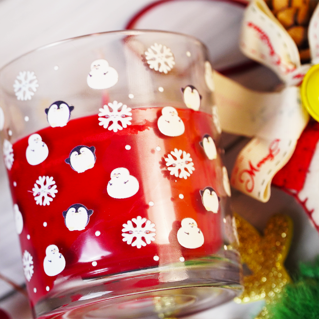 Set-3 Snowman Christmas Scented Glass Candles - Memories Insite