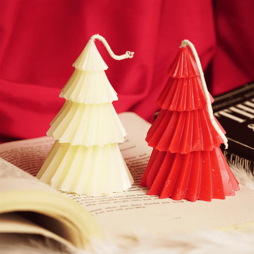 Set-2 Christmas Tree Shape Scented Candle - Memories Insite