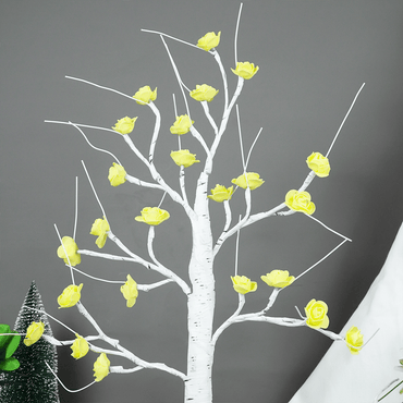 Yellow Blossom Decorative Tree Light – Rose Flower Table Lamp - Memories Insite