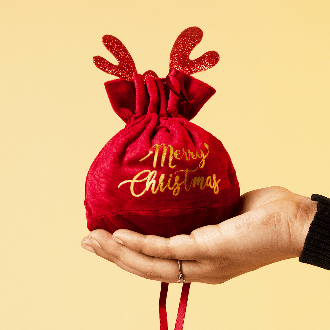 Christmas Velvet Gift Bag - Memories Insite