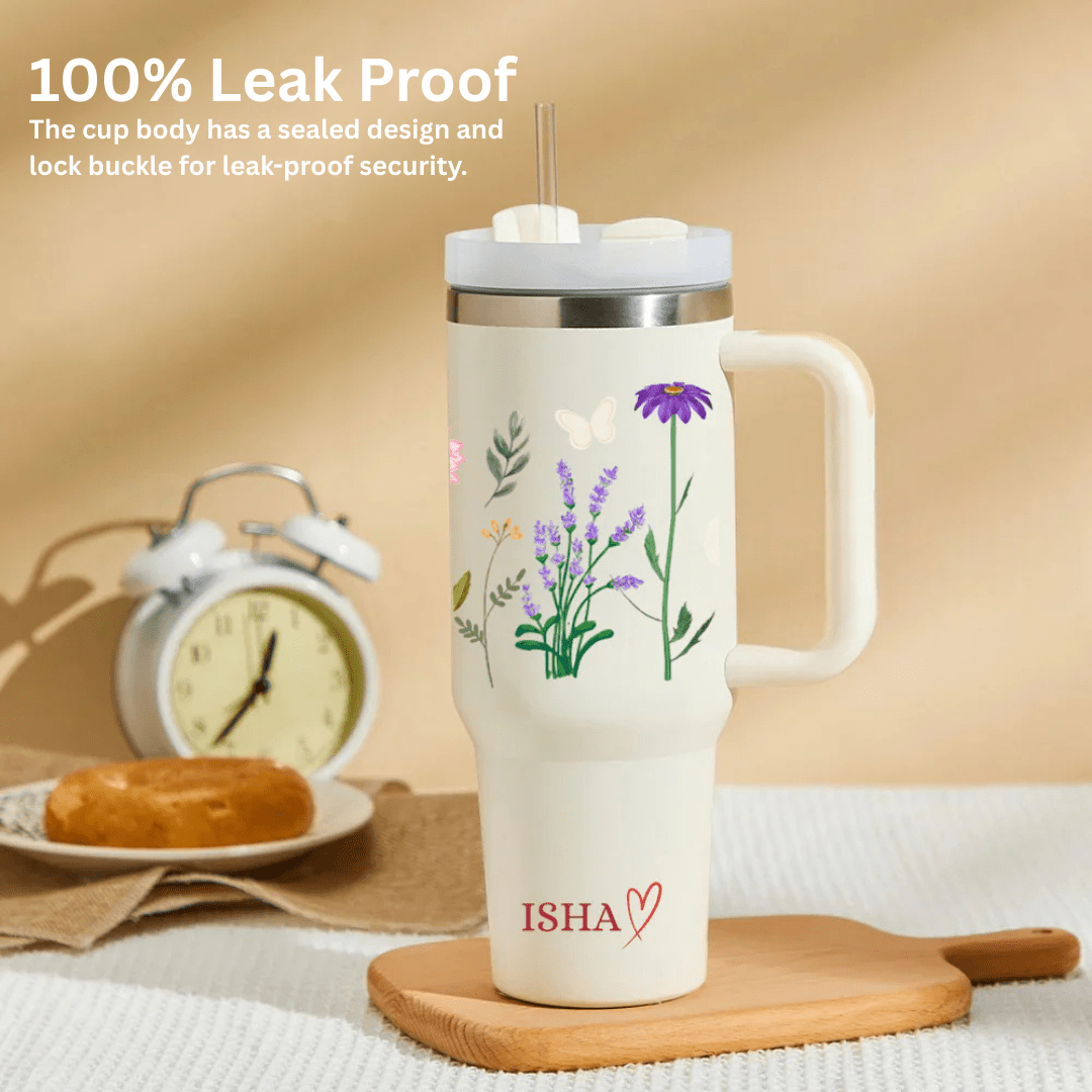 FloraCup™ Tumbler with Straw & Lid - Memories InsiteFLORACUP TUMBLER ( WHITE STAN- )