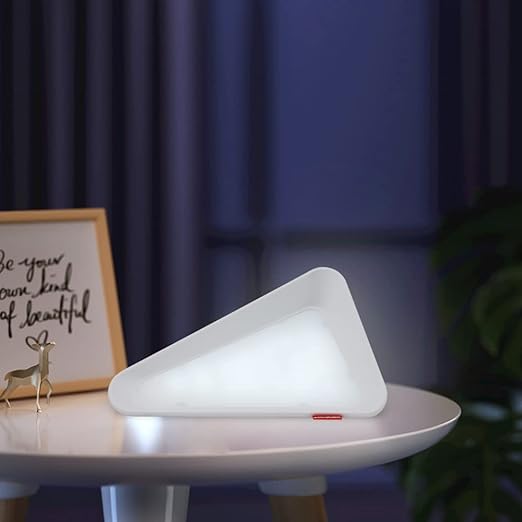 Gravity Flip Lamp,3 Level Dimmable : Reading Light, Night Light, USB Rechargeable Light Triangle Shape Cordless Desk Light for Living Room, Bedroom, Outdoor, Study table lamp.
