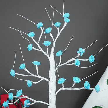 Blue Blossom Decorative Tree Light – Rose Flower Table Lamp - Memories Insite