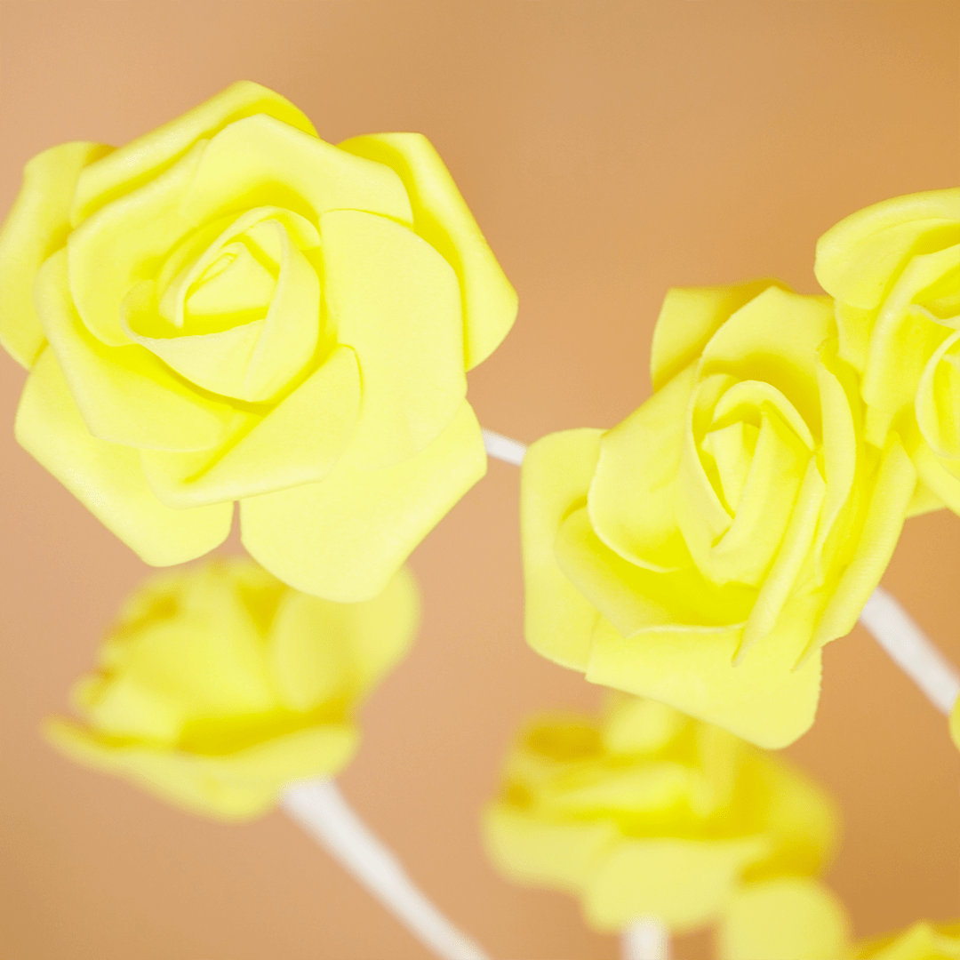 Rose Blossom Tree Light – Warm Yellow Flower Lamp - Memories Insite
