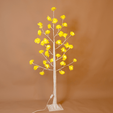 Rose Blossom Tree Light – Warm Yellow Flower Lamp - Memories Insite