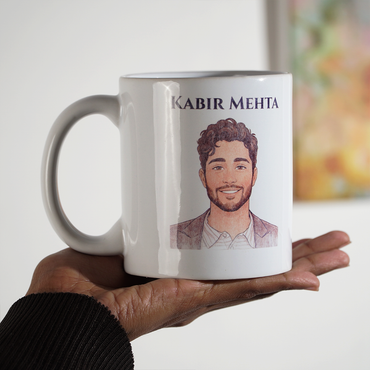 Sketch Face Print Personalized Mug