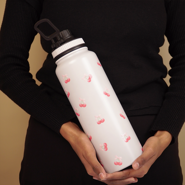 Cherry Bliss Stainless Steel Water Bottle | Cute & Durable Everyday Hydration