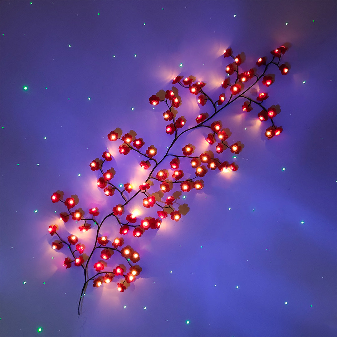MEMORIES INSITE™ RED ROSE TREE BRANCH WALL LIGHT