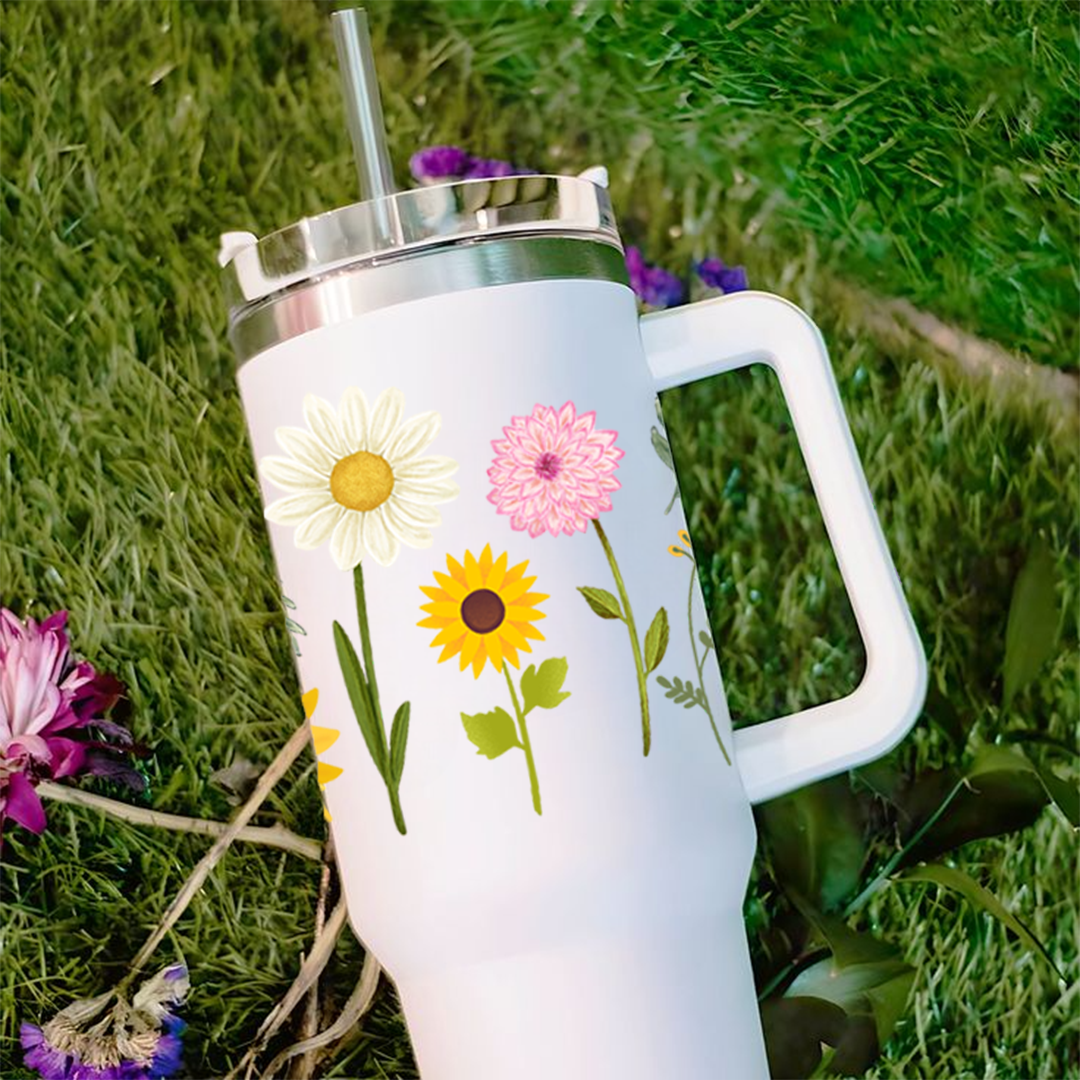 FloraCup™ Tumbler with Straw & Lid