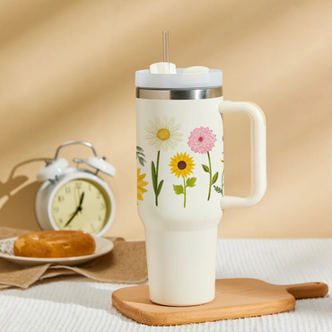 FloraCup™ Tumbler with Straw & Lid