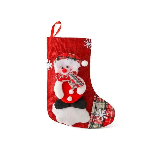 Set of 4 Christmas Tree Ornaments Christmas Stockings - Random design only - Memories InsiteCHRISTMAS SOCKS
