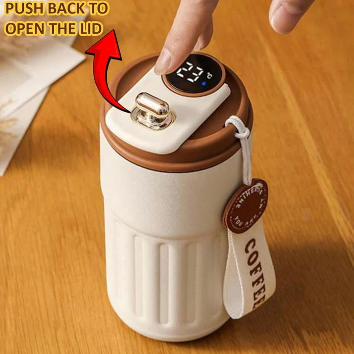 Smart Temperature Display Coffee Mug – Stylish & Portable