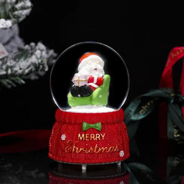 Adorable Santa Claus Christmas Snow Globes (Set of 4) | Festive Home Decor & Holiday Gift