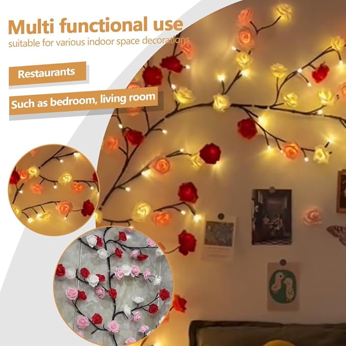 BRANCHLIGHT™ ROSE CHERRY BLOSSOM TREE BRANCH LIGHTING