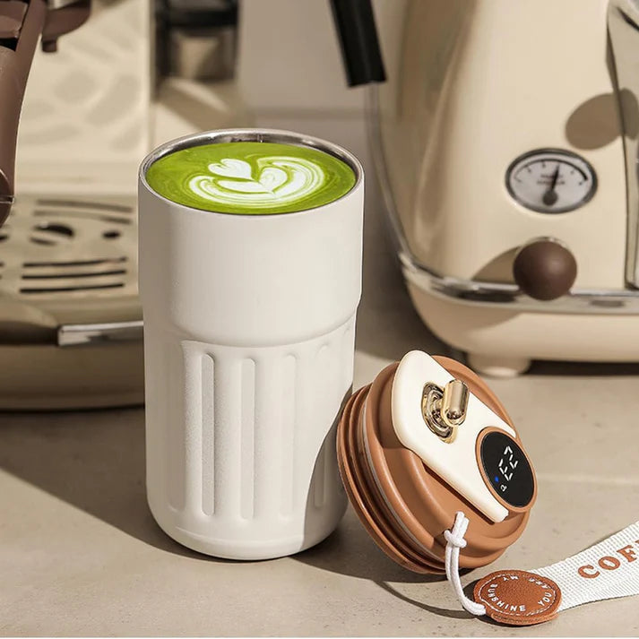 Smart Temperature Display Coffee Mug – Stylish & Portable